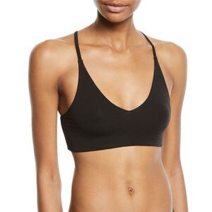 NWT Skin Worldwide Supernatural Ora Organic Cotton Racerback Bralette in Black